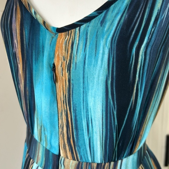 Paper Crown Blue Halter Midi Dress for Wedding Guests - Picture 8 of 16